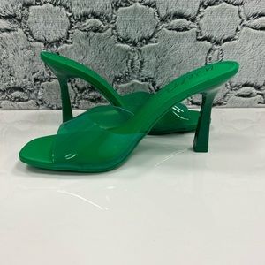 Green/Clear 8.5 Heels